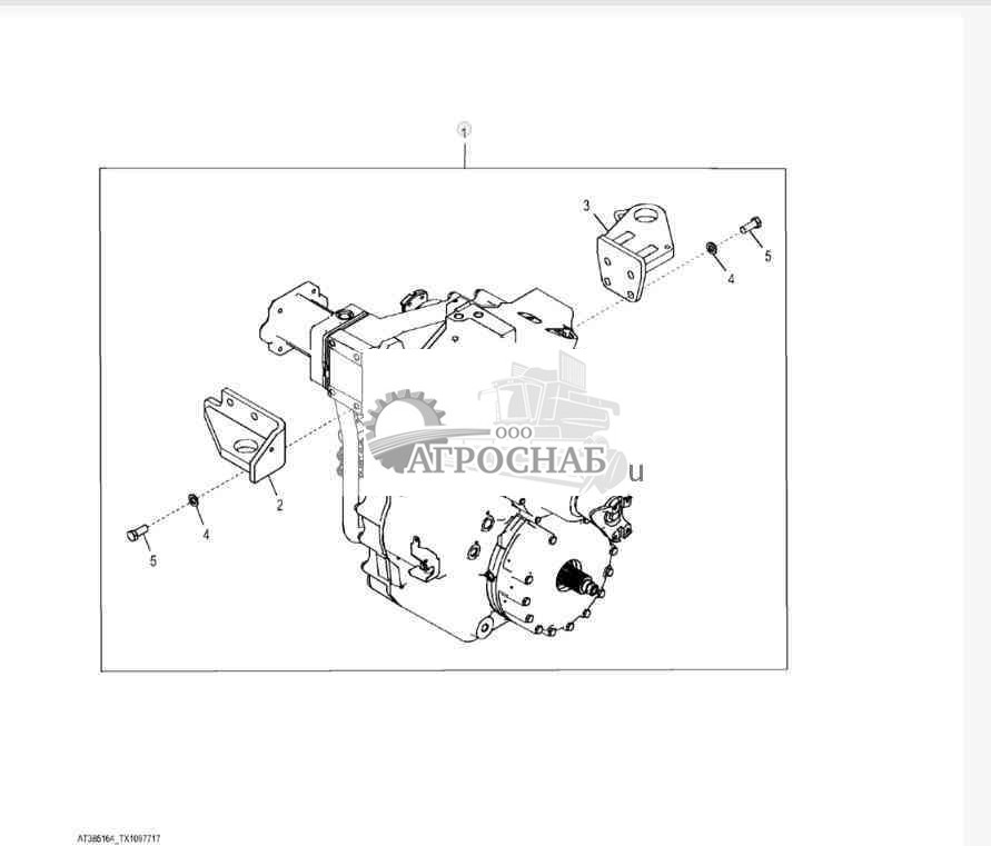 YZ19461 Трансмиссия Reman, DF180 